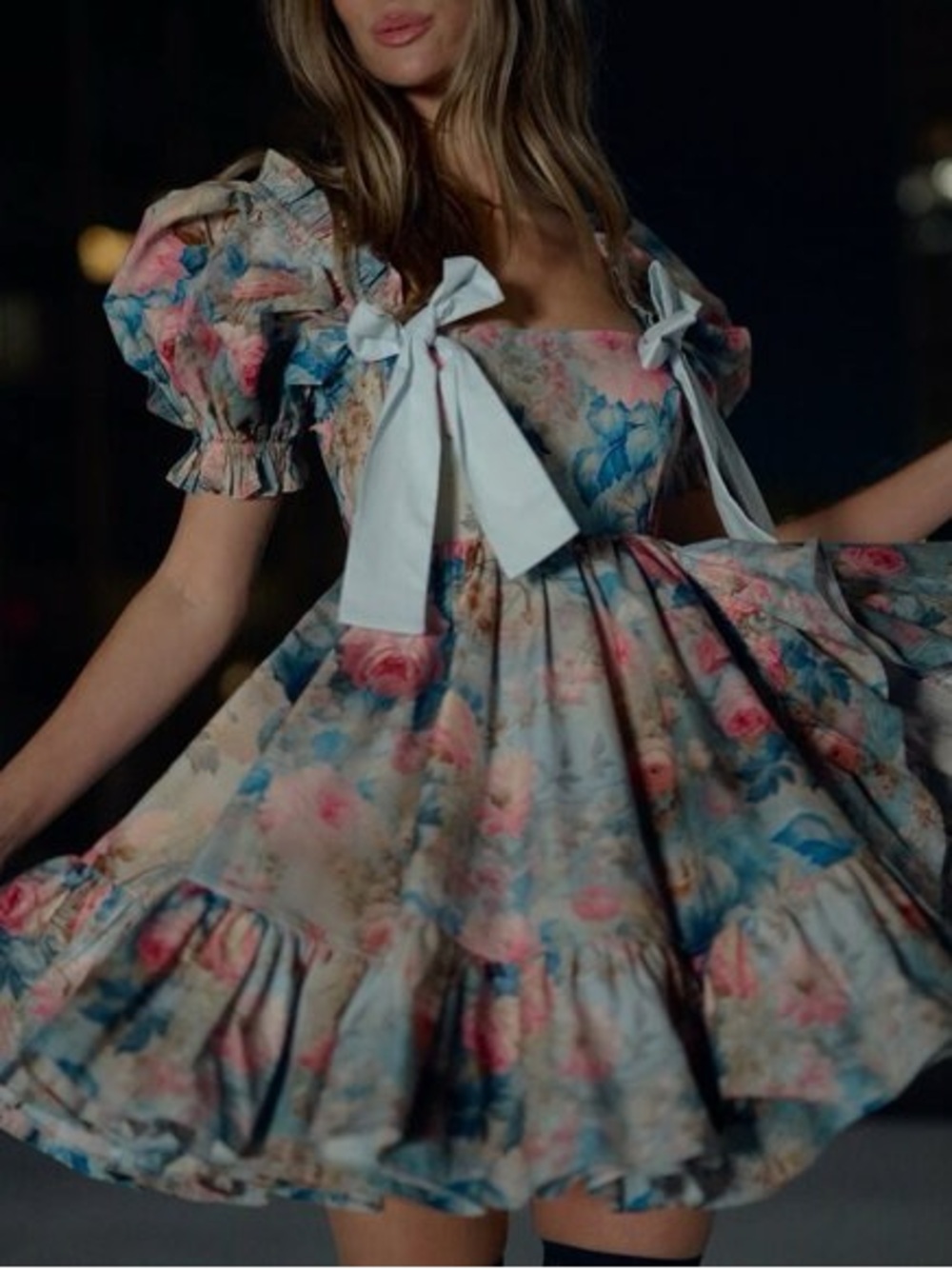 Selkie X Fp Buttercream Dress In Chateau Paper, Size: Small